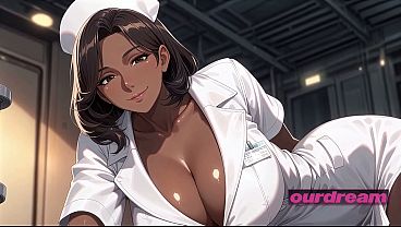 Busty Ebony Anime Nurse Fucked In The Clinic On The Night Shift (ai-generated)
