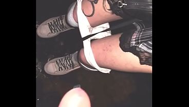 FREE BLONDE FEMBOY GETS HER WHITE ASS FUCKED BAREBACK BY A SHEMALE WITH A BIG BLACK COCK AT THE GLORYHOLE – STUDIO DORIAN